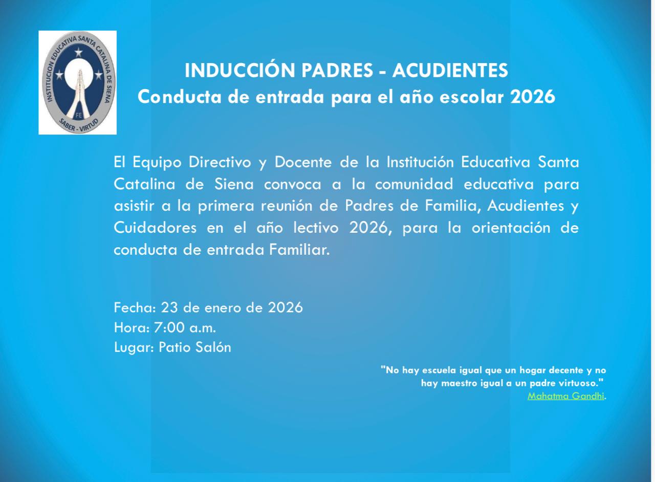 Conducta de entrada para el año escolar 2026